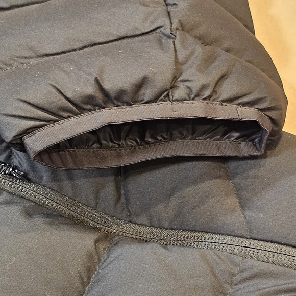 Mountain Hardwear Mens XL Deloro Down Jacket Black Full Zip 650 Fill Embroidered - Picture 9 of 15